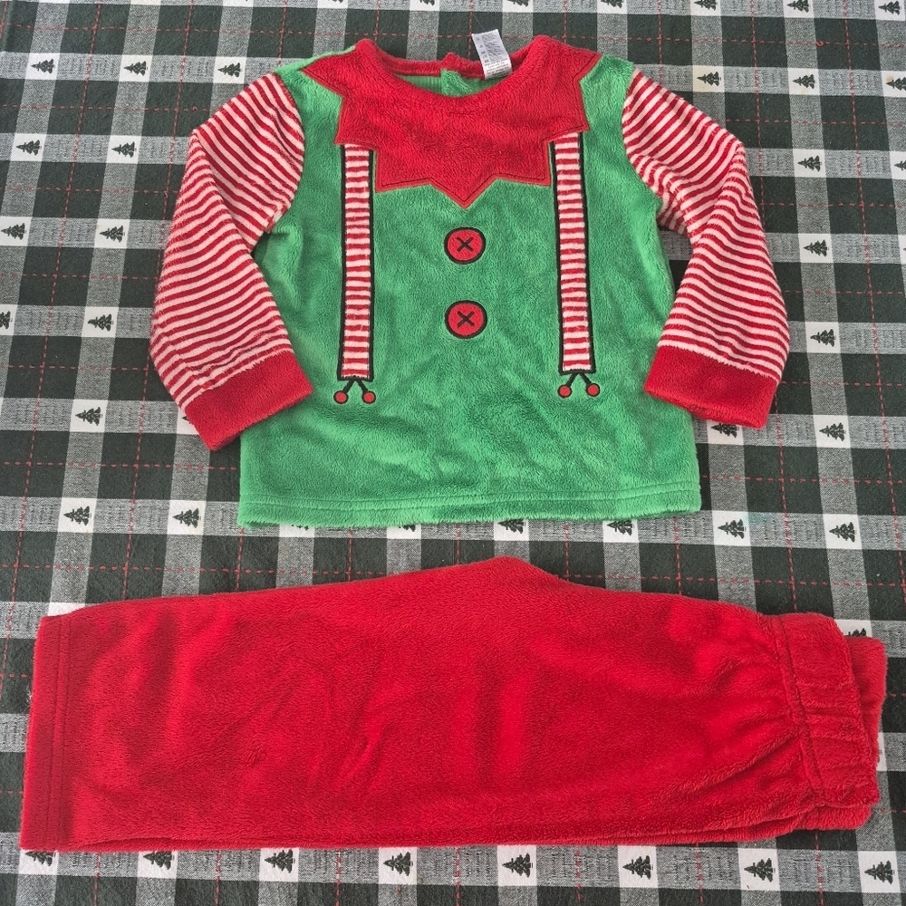 George Unisex Fuzzy Chriatmas Elf Matching Set 18-24M